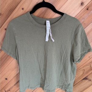 lululemon athletica Sage Green Short Sleeve Tee